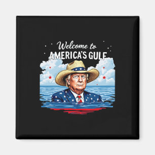 Aimant Trump, le président américain du Mexique du Golfe 