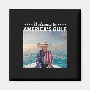 Aimant Trump Le président Trump Boa dans le Golfe du Mexi