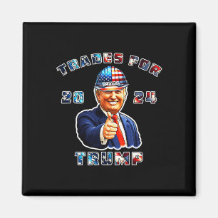 Aimant Trump Maga Je vote les métiers pour Trump 2024