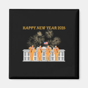 Aimant Trump Nouvel An 2025 Feu d'artifice de la Maison B