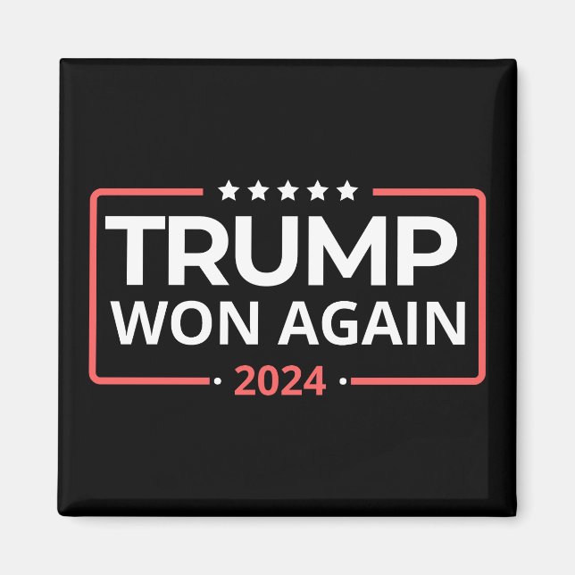 Aimant Trump remporte à nouveau la victoire 2024 (Devant)