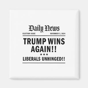 Aimant Trump remporte la victoire à la une Trump 2024 Lan