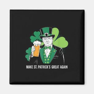 Aimant Trump rend le Jour de la Saint Patrick grand Shamr