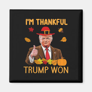 Aimant Trump Thanksgiving Je remercie Trump d'avoir gagné
