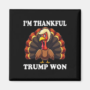Aimant Trump Thanksgiving Je remercie Trump d'avoir gagné