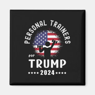 Aimant Trump, Trump, Trump, Trainers pour Trump 2024
