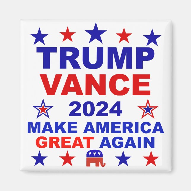 Aimant Trump Vance 2024 (Devant)