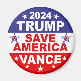 AIMANT TRUMP VANCE 2024 SAVE AMERICA