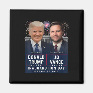 Aimant Trump Vance Inauguration Day 2025 Donald Trump Jd
