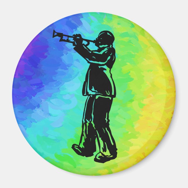 Aimant Trumpet New York Boogie Nights Rainbow (Devant)