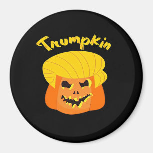 Aimant Trumpkin Citrouille Halloween Design - Retro Sloga