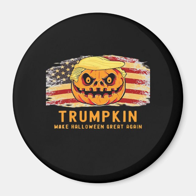 Aimant Trumpkin rendre Halloween grand encore Drapeau amé (Devant)