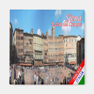 Aimant TSC053 SIENA, Piazza del Campo, Toscane, Frigo