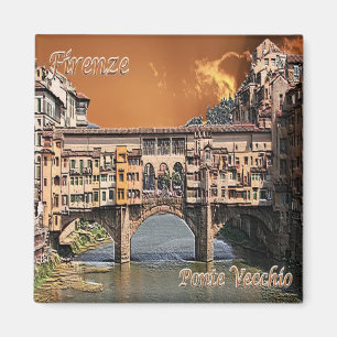 Aimant TSC087 FLORENCE, Vieux Pont, Toscane, Pont