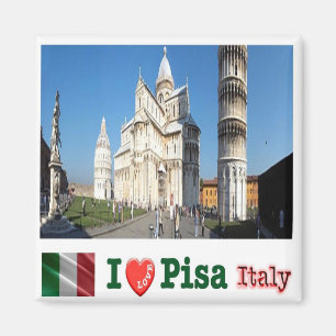 Aimant TSC098 PISA I Love, Piazza Duomo, Toscane, Frigo