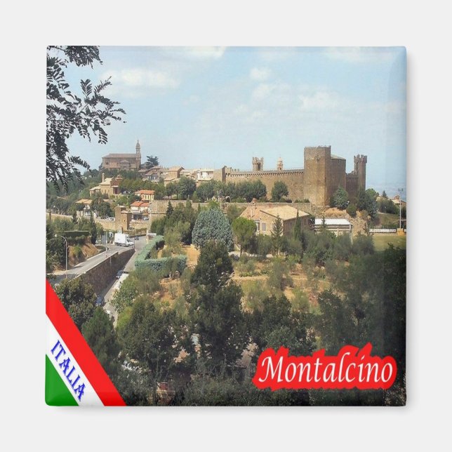 Aimant TSC105 MONTALCINO, Toscane, Italie, Frigo (Devant)