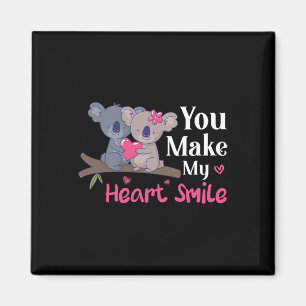 Aimant Tu fais sourire mon cœur pour la Saint-Valentin Ko