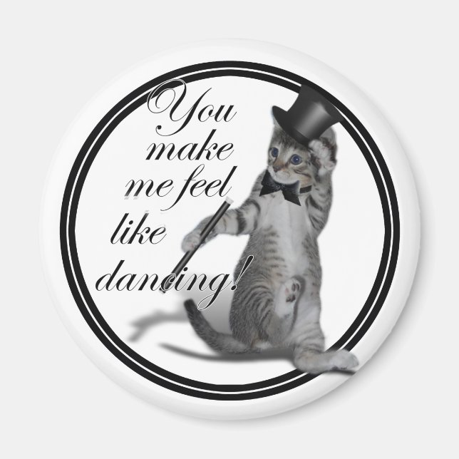 Aimant Tu me fais sentir comme Danser ! Tap Chat de danse (Devant)