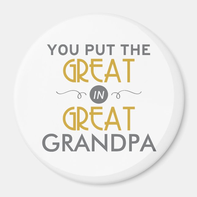 Aimant Tu mets le grand au grand grand-père (Devant)