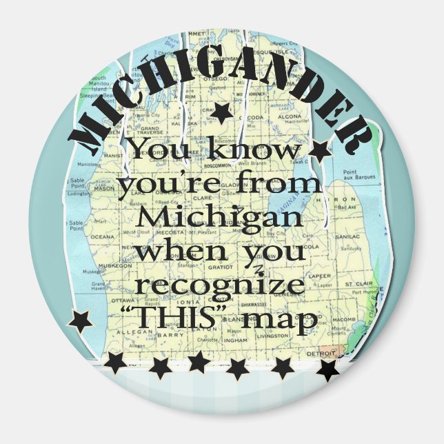 Aimant Tu sais que tu viens du Michigan quand (Devant)