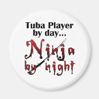 Tuba Player Ninja Funny Musicien Cadeau
