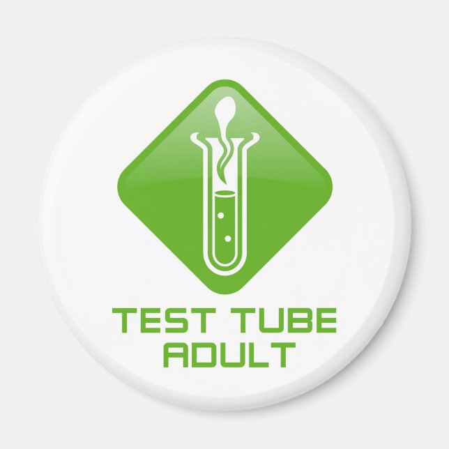 Aimant Tube d'essai adulte (Devant)