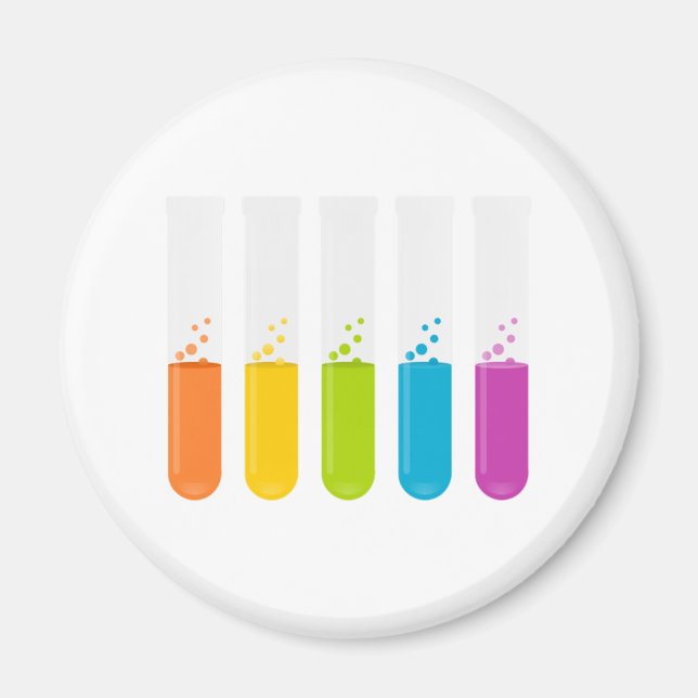 Aimant Tubes d'essai en chimie (Devant)