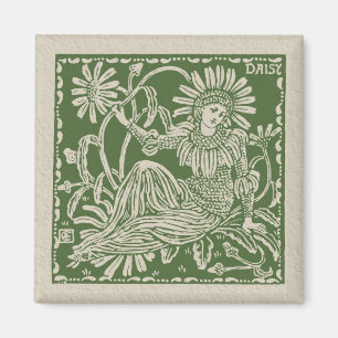 Aimant Tuile Walter Crane Daisy