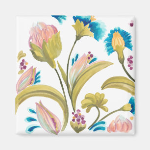 Aimant Tuiles florales d'abbaye - fleurs de ressort