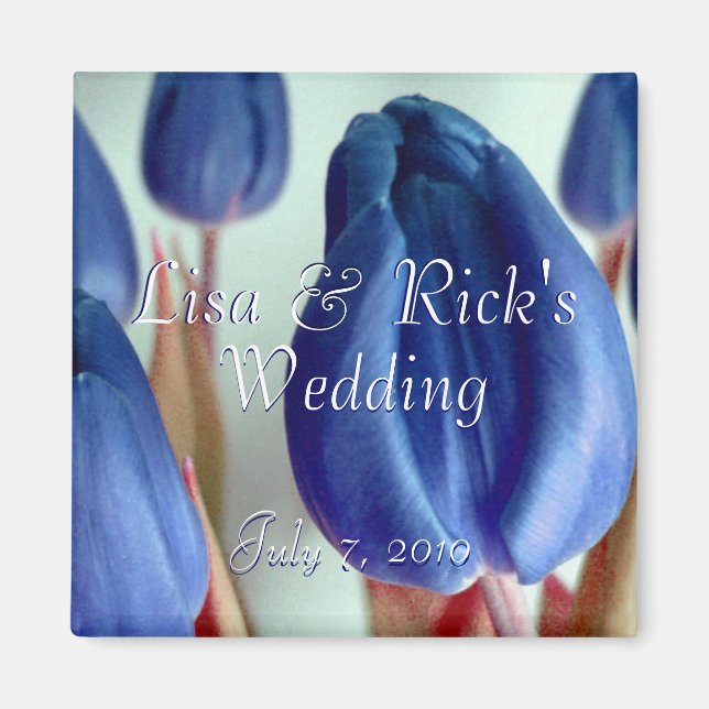 Aimant Tulipes bleues (Devant)