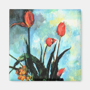 Aimant Tulipes dans un vase de Paul Cézanne, Art ancien