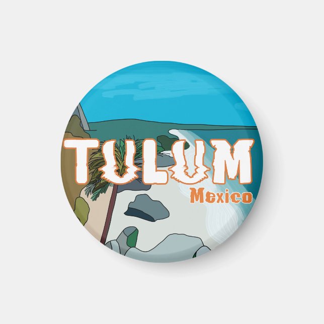 Aimant Tulum Mexique Grande idée cadeau (Devant)