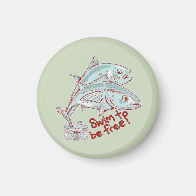 Aimant Tuner étain de poisson drôle évasion (Devant)