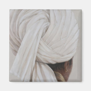 Aimant Turban blanc 2014