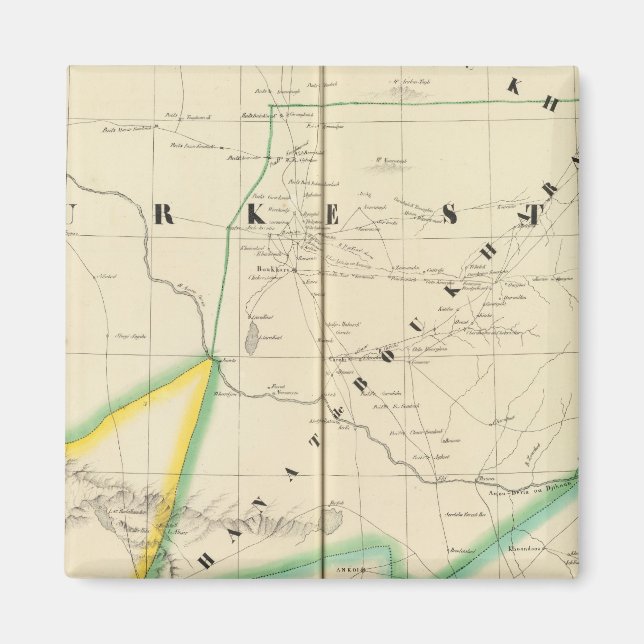 Aimant Turkménistan Asie 54 (Devant)