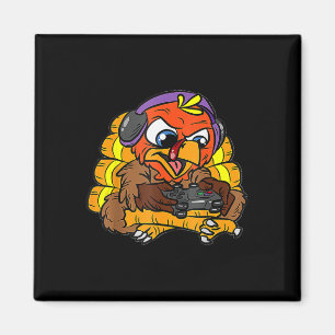 Aimant Turquie Gamer Funny Thanksgiving Cool Jeux Vidéos 