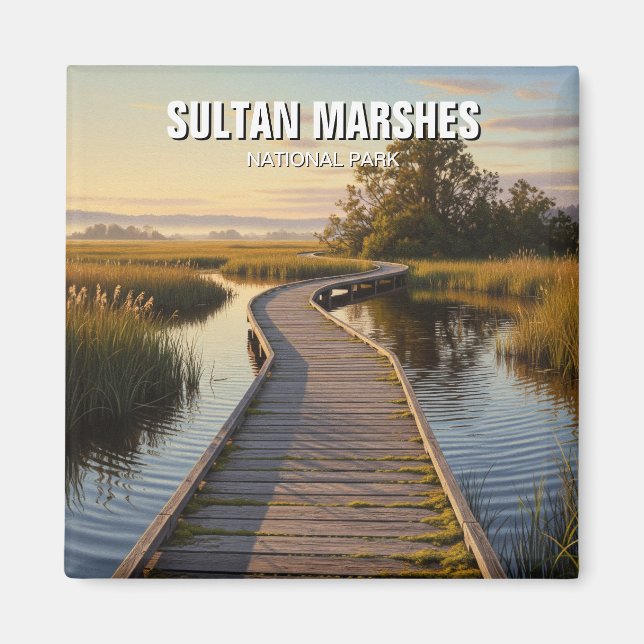 Aimant Turquie Sultan Marshes Parc national Voyage (Devant)