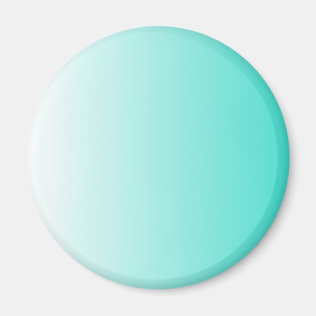 Aimant Turquoise Blanc Ombré (Devant)