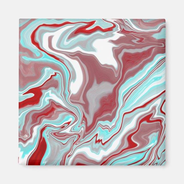 Aimant Turquoise, Bourgogne, persiennes en marbre rouge e (Devant)