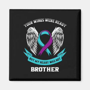 Aimant Turquoise Purple Suicide Sensibilisation Frère Vos