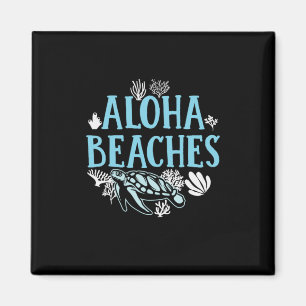 Aimant Turtle Lover   Plages Aloha