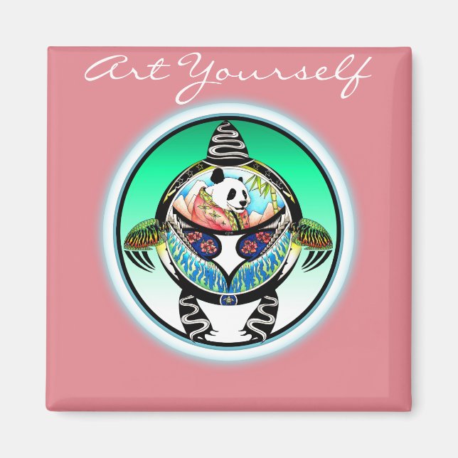 Aimant Turtle Panda (Devant)