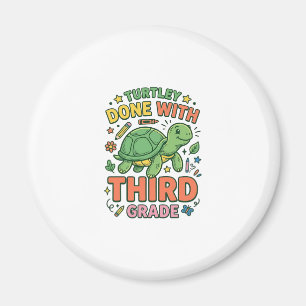 Aimant Turtley Fait Avec T-Shirt De L'école De Tortue De