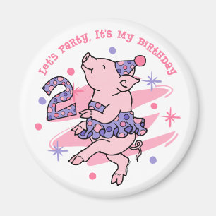 Aimant Tutu Piggy 2e anniversaire