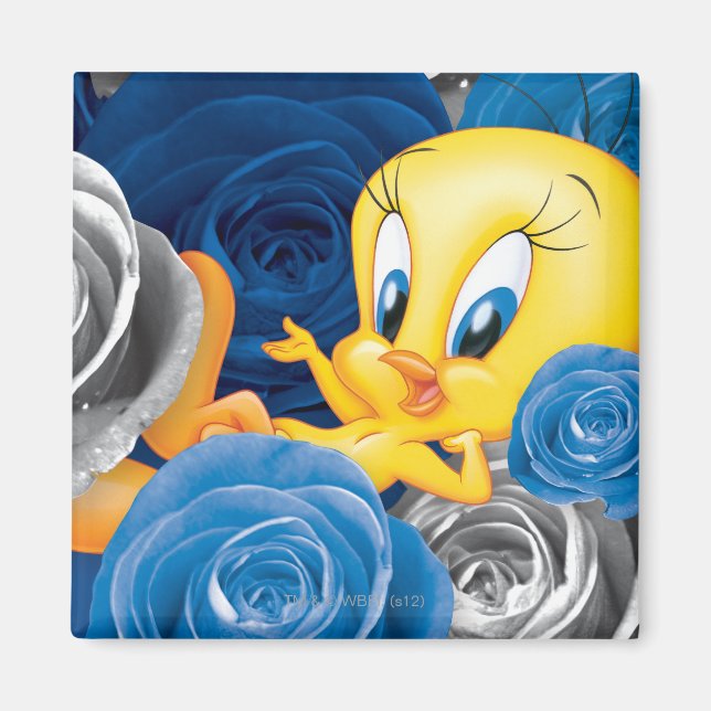 Aimant Tweety Avec Roses (Devant)
