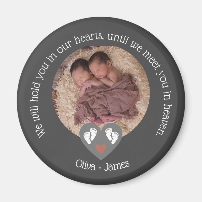 Aimant Twins fausse couche Baby Loss Memorial Stillborn (Devant)