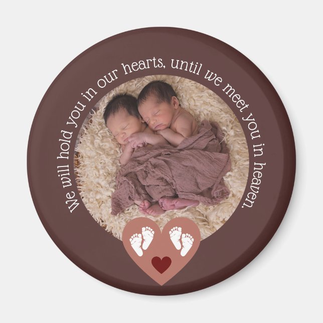 Aimant Twins fausse couche Baby Loss Memorial Stillborn (Devant)