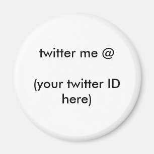 Aimant twitter me @ (votre identifiant Twitter ici) Le MU