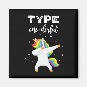 Aimant Type Onederbing Dabbing Unicorn Diabetes Sensibili