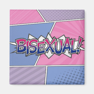 Aimant Typographie bisexuelle à demi-tons